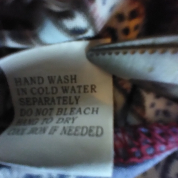 Stem & Vine Paisley Print Flared Sleeve Top Size 1X Boho Stretch Office Festival - Picture 9 of 10